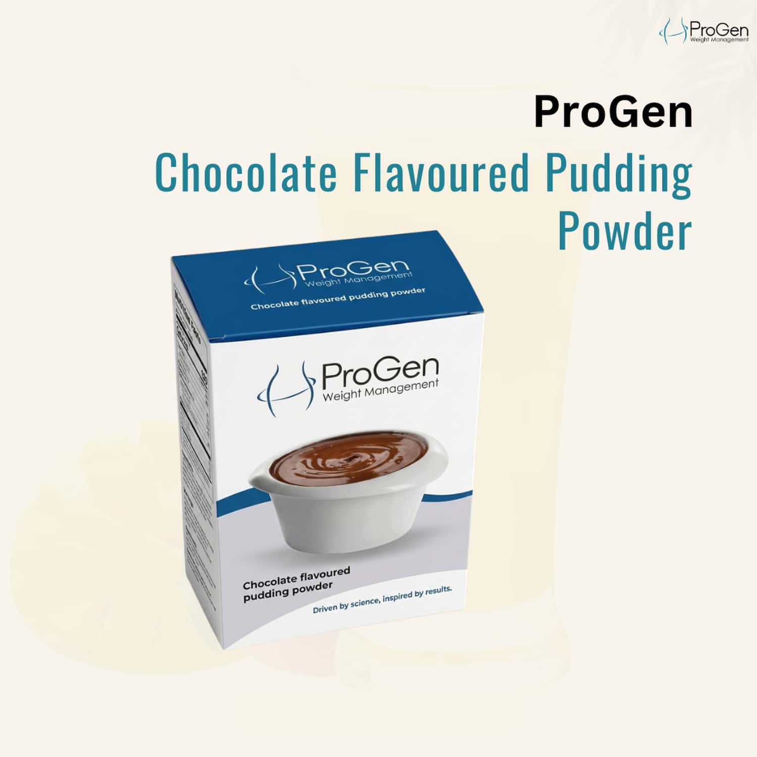 Progen Chocolate Pudding | 15 G Of Protein Per Meal | Pack Of 7 105 Gm