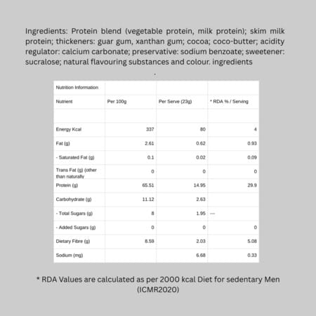 Progen Chocolate Pudding | 15 G Of Protein Per Meal | Pack Of 7 105 Gm