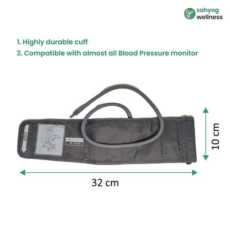 Sahyog Wellness Single Tube Pediatric/Child Sized Blood Pressure Monitor Machine Arm Cuff (10-19 Cm)