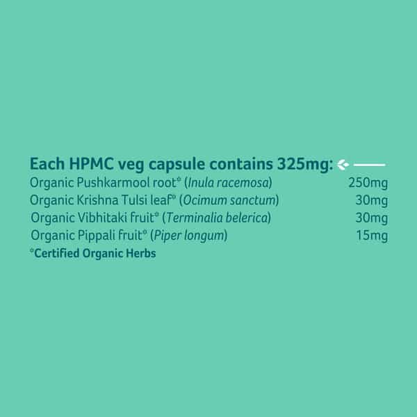 Organic India Breathe Free Capsule 60
