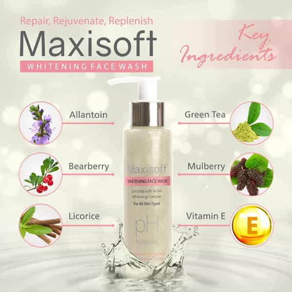 Maxisoft Whitening Face Wash (100 Ml - Pack Of 2)