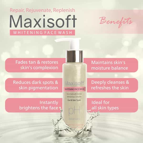Maxisoft Whitening Face Wash (100 Ml - Pack Of 2)