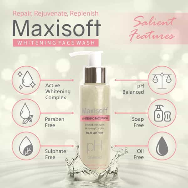 Maxisoft Whitening Face Wash (100 Ml - Pack Of 2)