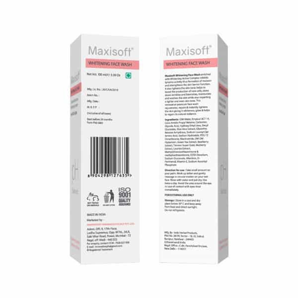 Maxisoft Whitening Face Wash (100 Ml - Pack Of 2)