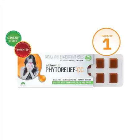 Alchem Life Phytorelief Cc|natural Immunity Booster|fights Viral Cough, Cold & Sore Throat|pack Of 9