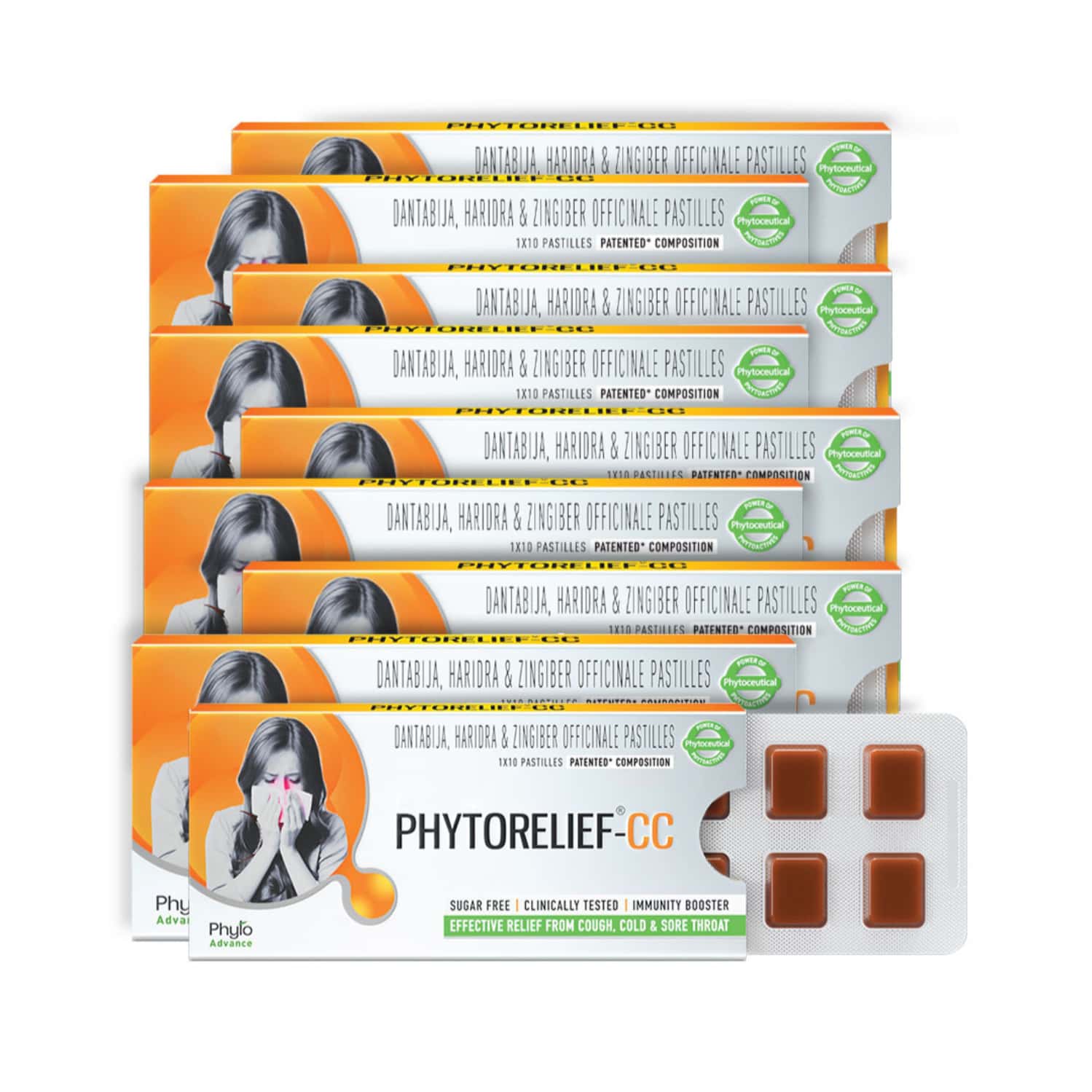 Phytorelief-cc - Helpful In Boosting Immunity | Cough | Cold And Sore Throat | Pack Of 9