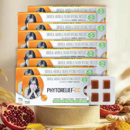 Phytorelief-Cc - Helpful In Boosting Immunity | Cough | Cold And Sore Throat | Pack Of 9