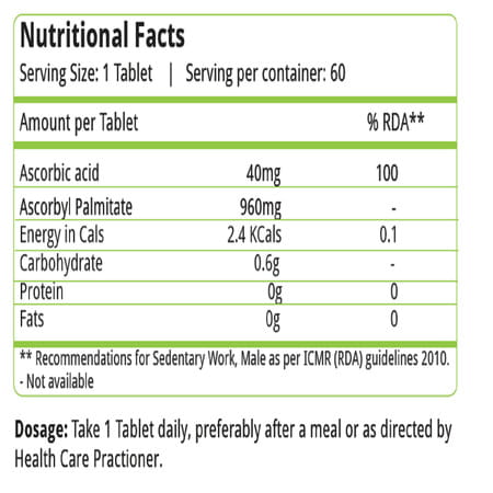 Natures Velvet Vitamin C 1000mg | 60 Tablets