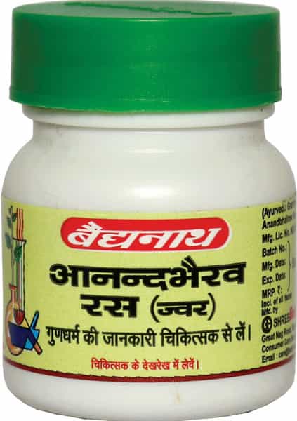 Baidyanath Asli Ayurved Anandbhairav Ras (Jwara) 80 Tablets (Pack Of 2)