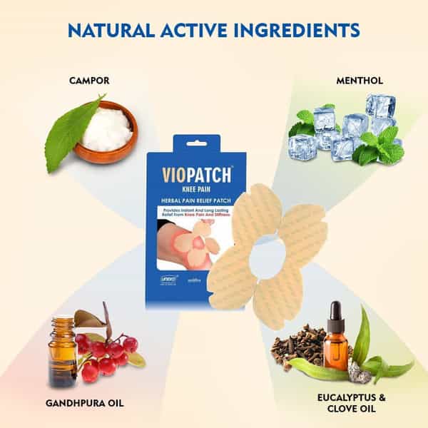 Viopatch Herbal Knee Pain Relief Patch (Pack Of 5 Patches)