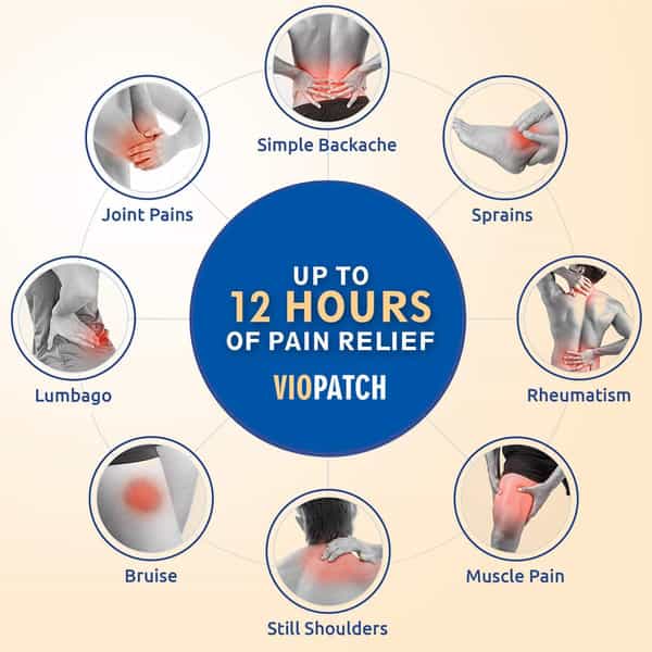 Viopatch Herbal Knee Pain Relief Patch (Pack Of 5 Patches)