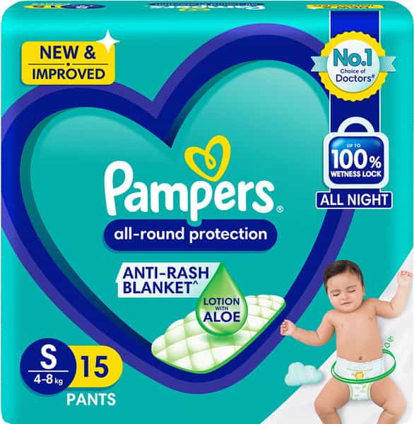 Pampers New Diapers Pants Small (15 Count)