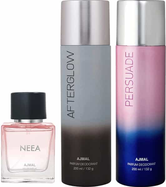 Ajmal After Glow Deo 200 Ml And Persuade Deo 200 Ml And Neea Edp 50 Ml For Women