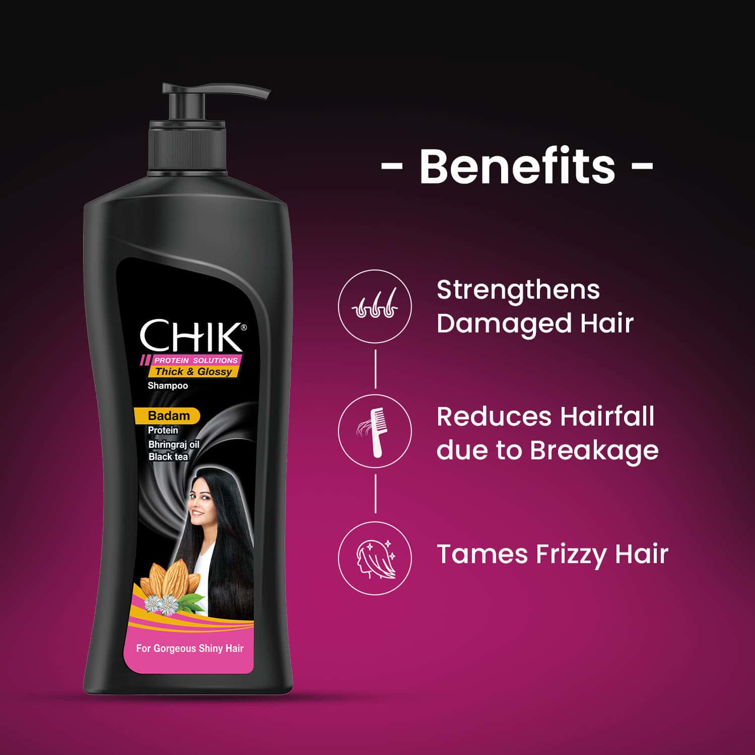 Buy CHIK PROTEIN SOLUTION HAIRFALL PREVENT SHAMPOO, WITH EGG WHITE, FOR