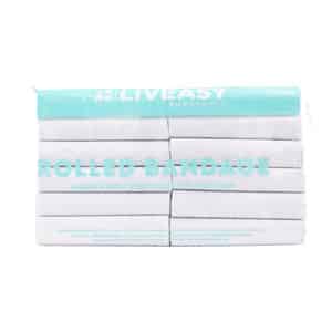 Liveasy Surgical's Rolled Bandage Pack Of 12 10cmx3mt