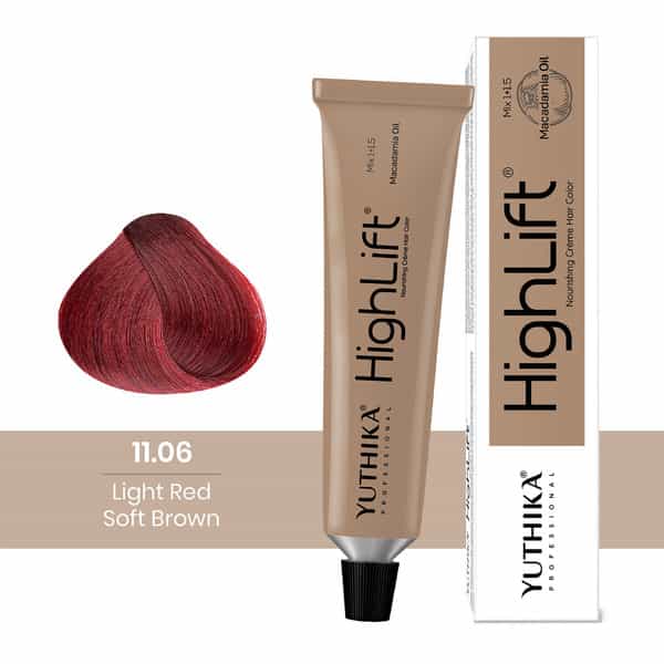 Yuthika Professional Highlift 11.06 Light Red Soft Brown 50G