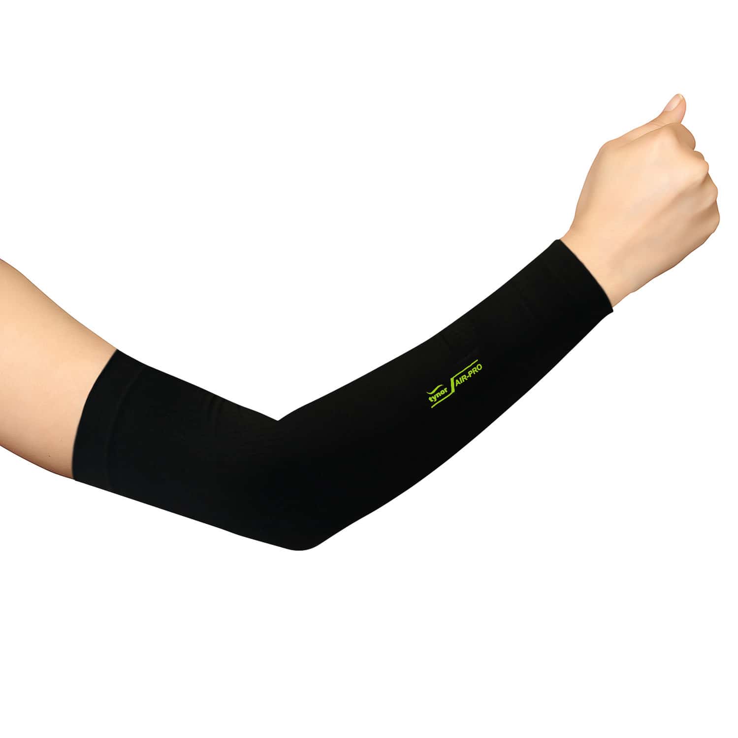 Tynor Uv Protection Arm Sleeve Black & Green Un 1 Unit