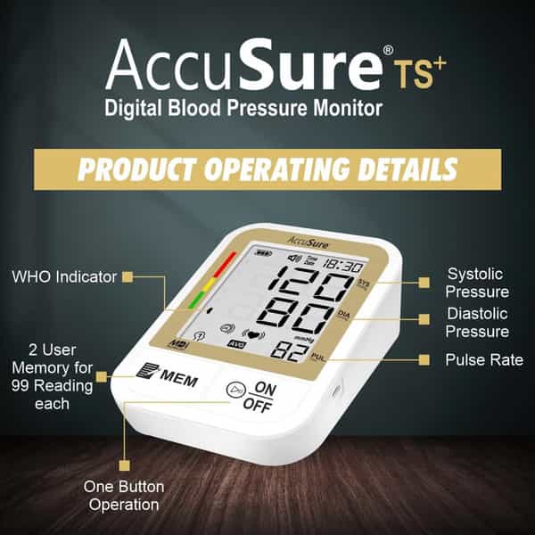 Accusure Ts Plus Automatic Blood Pressure Monitor