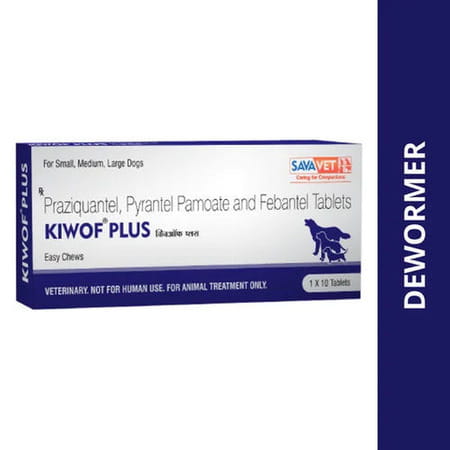 Savavet Kiwof Plus Dog Deworming Tablet | Pack Of 10