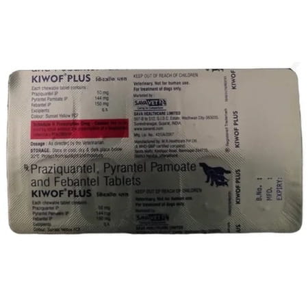 Savavet Kiwof Plus Dog Deworming Tablet | Pack Of 10