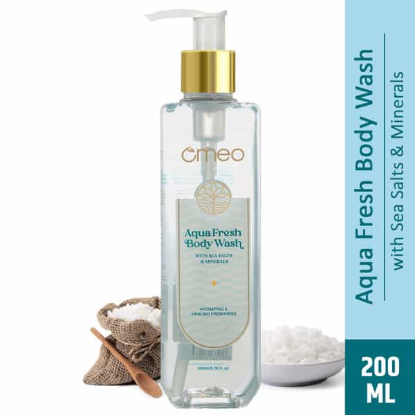 Omeo Aqua Fresh Body Wash & Shower Gel - Refreshing Ocean-Inspired Cleanse - 200Ml