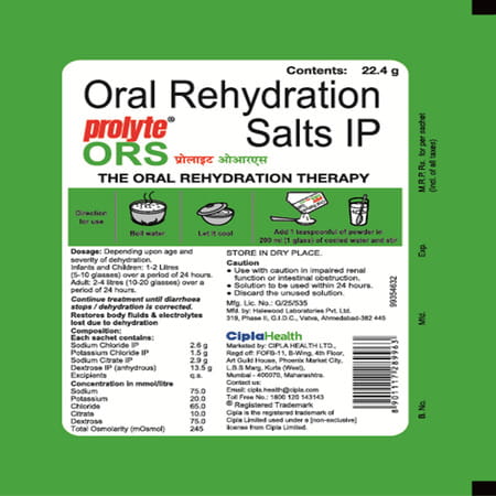 Prolyte Ors Nimbu Paani Flavour Powder 22.4 Gm