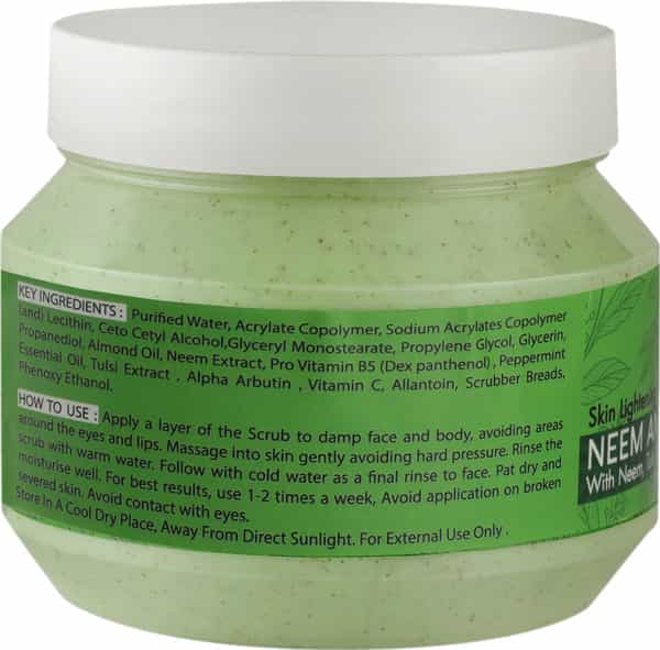 Roots & Stems Neem Anti Acne Facial Scrub For Blackheads Removal Anti-Acne & Pimples 500Gm