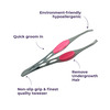 Sanfe Selfly Women Tweezer - Square Tip Non-Slip Grip For A Perfect Hold Tips Are Hand Polished