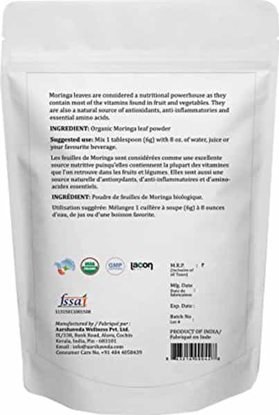 Aarshaveda Moringa Powder Organic - 200 G