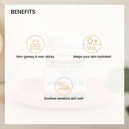 Ethel. Matcha Tea Face Hydrating Cream 100gm.