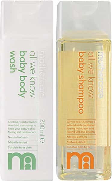 Mothercare All We Know Baby Body Wash And Shampoo (300/300 Ml)