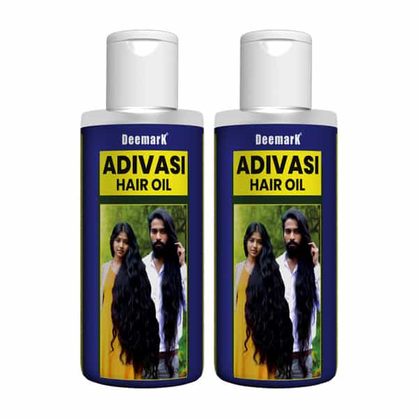 Deemark Adivasi Hair Oil For Hair Growth & Control Hair Fall | Reduce Split Ends Hair Oil (100Mlx2)