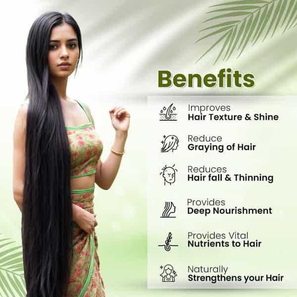 Deemark Adivasi Hair Oil For Hair Growth & Control Hair Fall | Reduce Split Ends Hair Oil (100Mlx2)