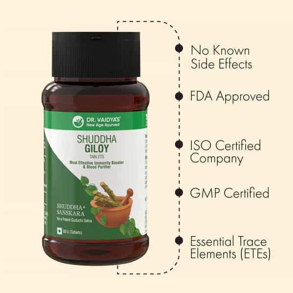 Dr. Vaidya's Shuddha Guduchi Tablet 60S P1(Giloy)