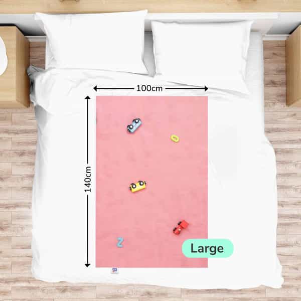 Basic Quick Dry Mats - Bed Protector 8.5X Absorbent 100Cm X 140Cm - Large