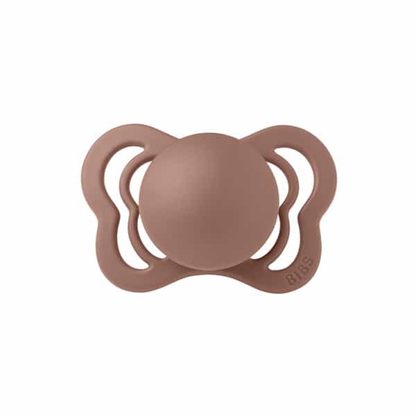 Bibs Couture 2 Pack Latex Size 1 Peach/Woodchuck - 0+ Months