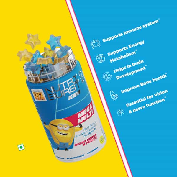 Nutriburst Minions Mega Multi Kids Gummies -60 Gummy
