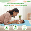 Oyo Baby Waterproof Bed Protector Baby Dry Sheet Medium Sea Blue (70 Cm X 100 Cm)