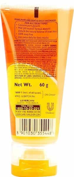 Pears Fresh & Gentle Cleansing Face Wash Tube Of 60 G