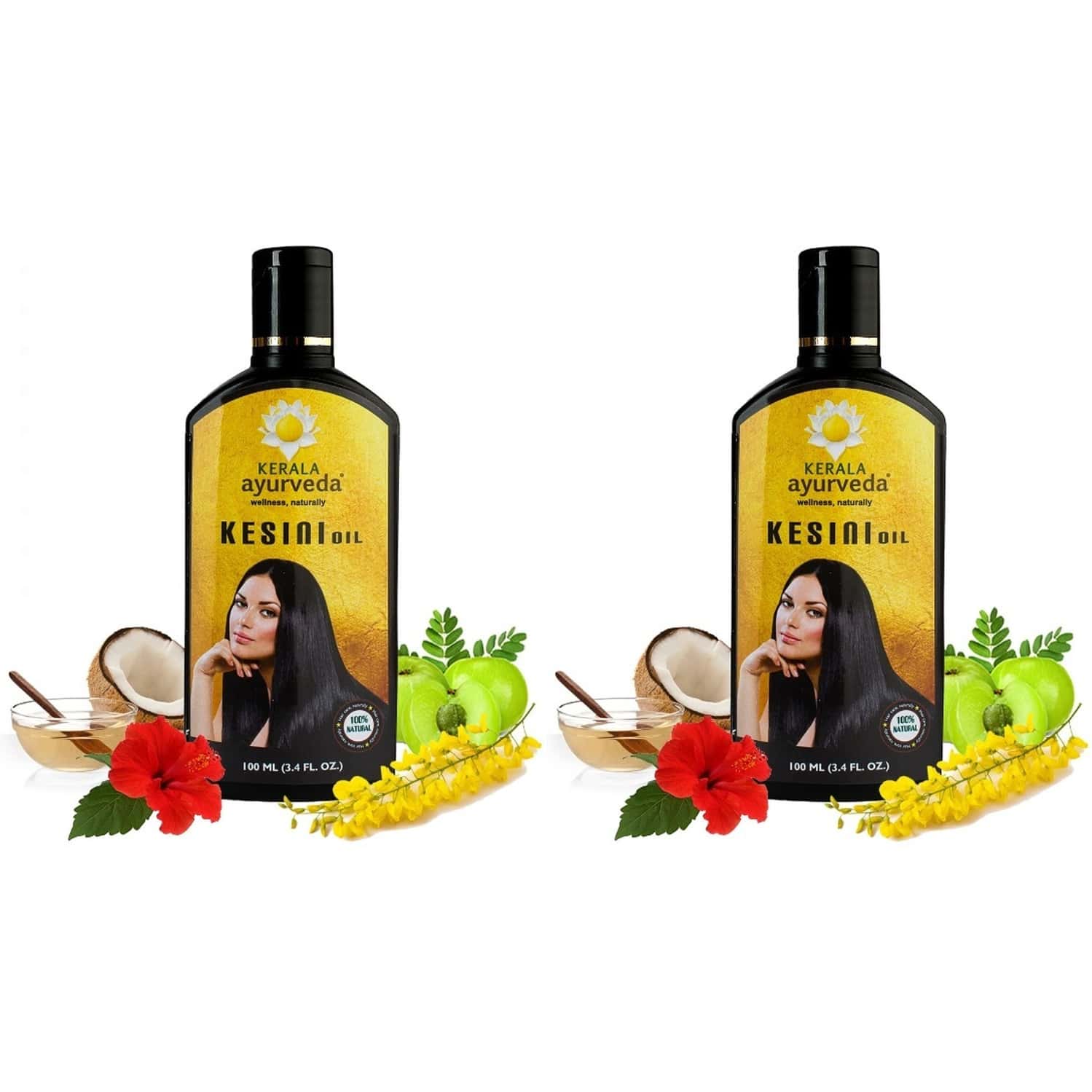 Kerala Ayurveda Kesini Hair Oil (100 Ml) X Pack Of 2 Hair Oil (200 Ml)