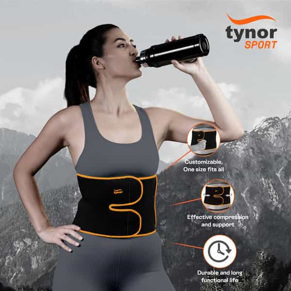 Tynor Abs Binder Adjustable (Neo) Black & Green Universal 1 Unit