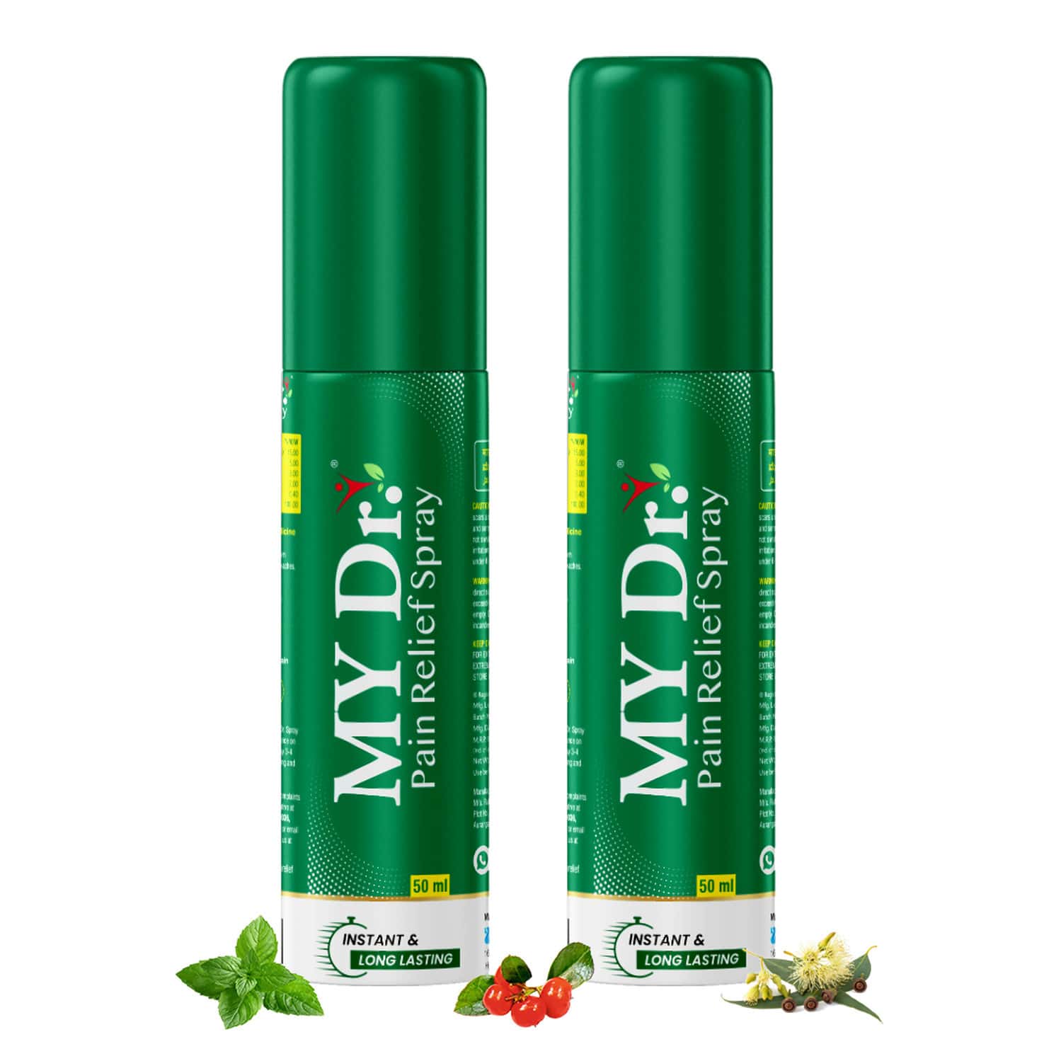 My Dr.Pain Relief Spray Instant Relief From Back | Knee | Neck | Shoulder | Muscle 50g Pack Of 2