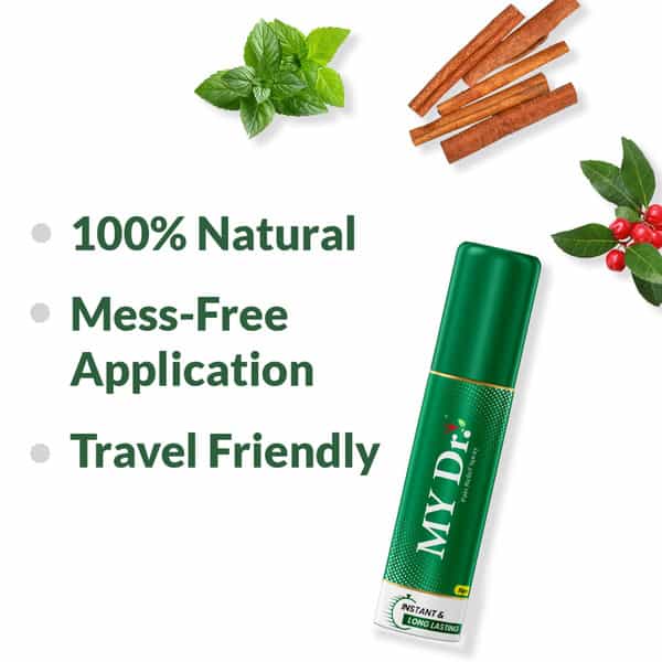 My Dr.pain Relief Spray Instant Relief From Back | Knee | Neck | Shoulder | Muscle 50G Pack Of 2