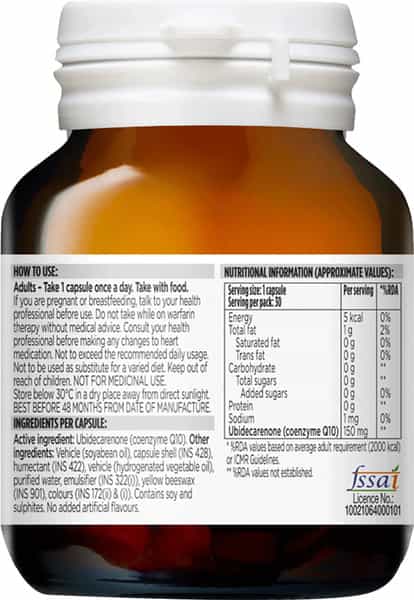 Blackmores - Coq10 |Antioxidant Support For Healthy Heart | Boost Cellular Energy|150Mg-30 Capsules