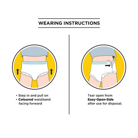 Friends Classic Adult Diapers Pants Style | L Size Waist 30-56 Inch | 10 Diapers