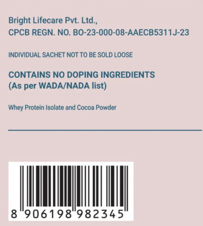 Truebasics Clean Whey 100% Protein Isolate Powder (Chocolate 170g (34gx5) | 28g Protein