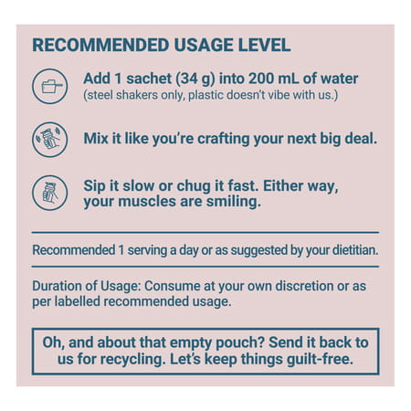 Truebasics Clean Whey 100% Protein Isolate Powder (Chocolate | 34gx5) | 28g Protein Per Sachet