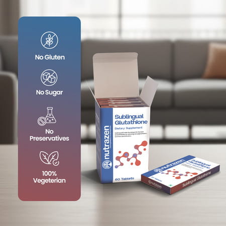 Nutrazen Sublingual Glutathione - 60 Tablets