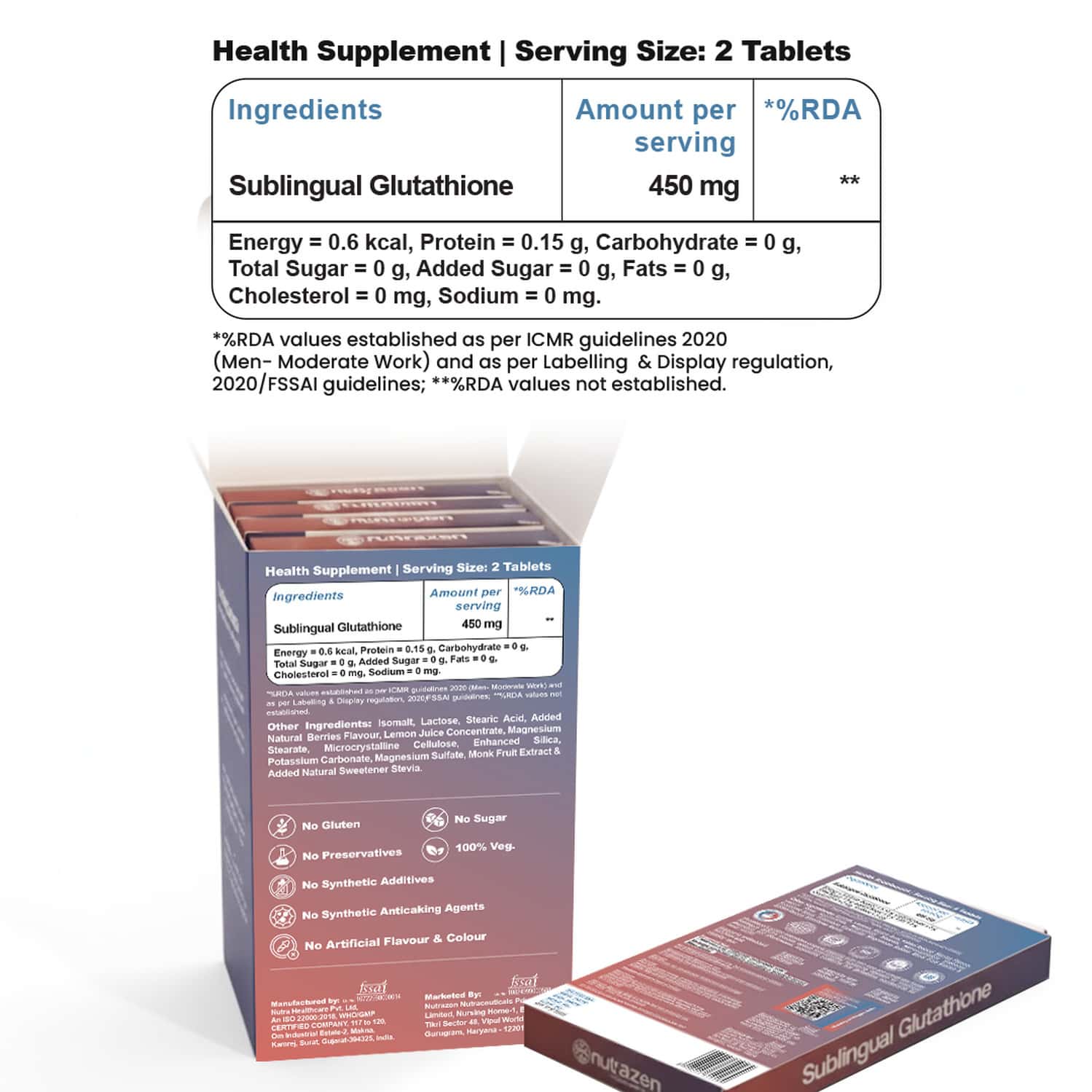 Buy NUTRAZEN SUBLINGUAL GLUTATHIONE