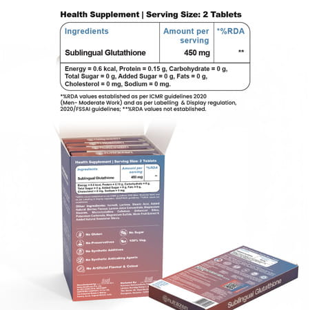 Nutrazen Sublingual Glutathione - 60 Tablets